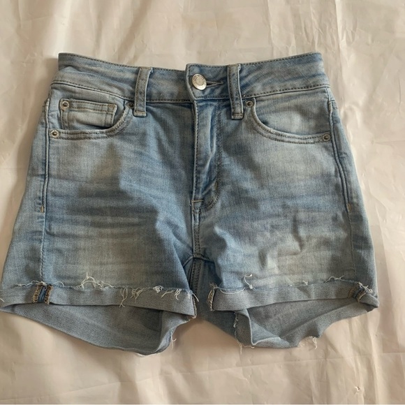 - 👖 American Eagle Outfitters High Waist Denim Shorts -  Woman’s Size 0 👖 - Picture 5 of 11